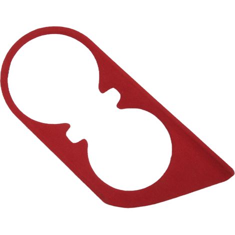 2 mm rote Wildleder-Abdeckung für Getränkebecher an der linken Konsole des Chevrolet Camaro (2016–2021), Fahrzeuginnenraum (1/5)