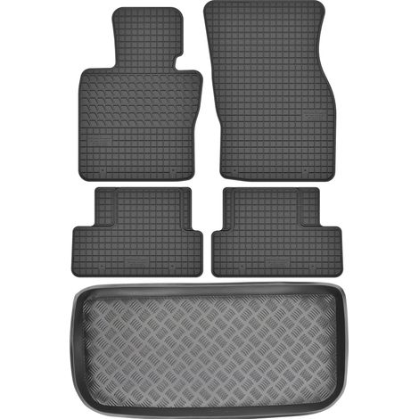 Ensemble de tapis de sol en caoutchouc pour Mini One Cooper III Hatchback (à partir de 2013) + tapis de coffre