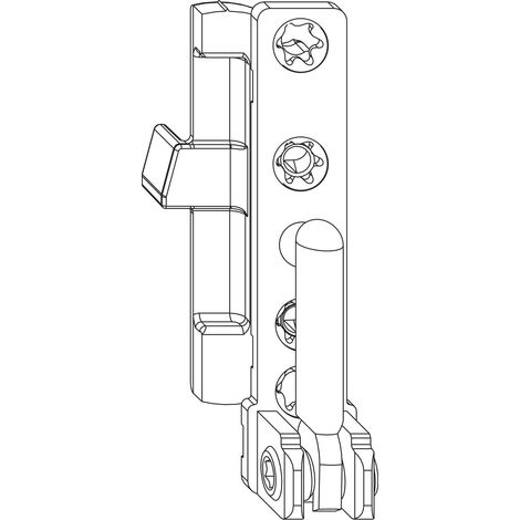 MACO Ecklager DT130 4/15 mm 130 kg silber rechts (55492)
