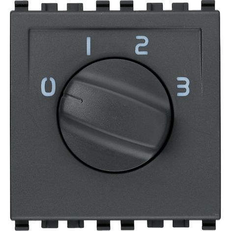 Commutatore rotativo 1P 6(3)A grigio Vimar Eikon 20096