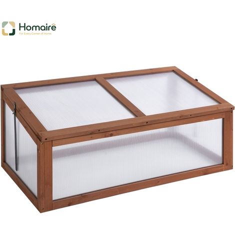 HOMAIRE Mini-Gewächshaus pour le jardin avec plaques PC et bonne lumière, 100L x 65B x 40H cm
