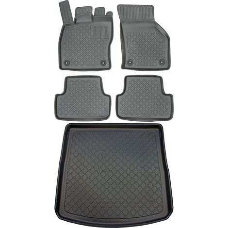 Ensemble de tapis de sol et de coffre pour Seat Leon III ST Kombi (février 2014 - mars 2020). (1/5)