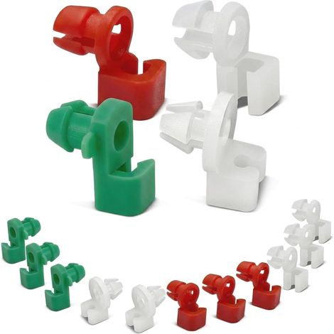 24PCS Car Door Clips Rod, Door Lock Rod Retaining Clips, for 2-3.5mm Rod and 5.5-6.5mm Hole, Driver and Passenger Side Fixing, Universal Car