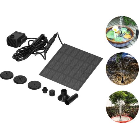 Automatischer schwimmender Solar-Gartenbrunnen, Solar-Teichpumpe mit 7 Düsen, Solarbrunnen für Gärten, Vogeltränken, Teiche für Wassergärten, Schwimmbäder, Aquarien, Brunnen (1/5)