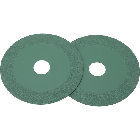 Lot de 2 disques de coupe en verre résistants à la chaleur, lame de scie diamantée incisive pour carrelage, céramique et pierre de jade, vert foncé (1/5)