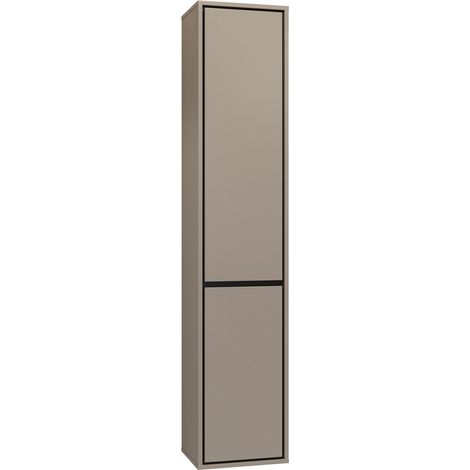 Armario de pie para baño Tecavu 101, Congo, Montada en la pared, Número de puertas: 0, 172x35x30cm, MDF, Aglomerado laminado, Número de cajones: 0