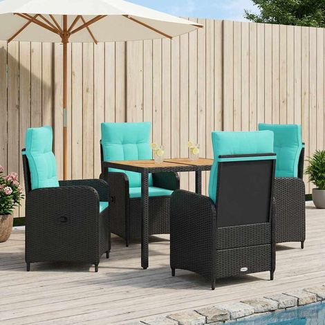 vidaXL Juego de comedor para exteriores 5 uds. (1/5)