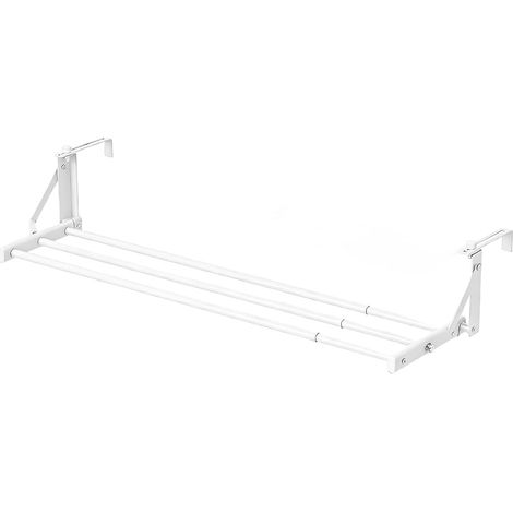 Porte-Serviettes  sans Perçage Robuste Réglable Support De Rangement  Porte-Serviettes pour Radiateurs  pour Maison Dortoir Restaurant Appartement Manteau Épicerie Vêtements Peignoir (1/5)