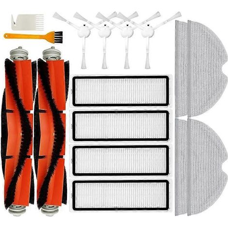 Pour aspirateur robot laveur de sols Mi 1c 2c 1t, pièces et accessoires : brosse principale, filtre HEPA, chiffon de nettoyage (1/5)
