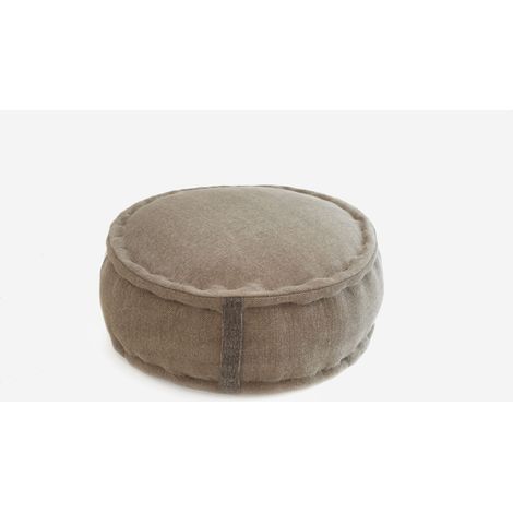 PUF NATURAL BEND MARRÓN REDONDO Ø60X25CM (1/2)