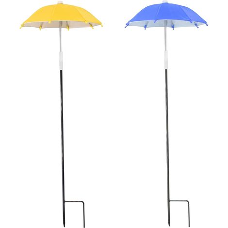 2 Piece Parasol for Garden Plants Parasol Adjustable Weather Resistant Cover for Outdoor, Garden, Plant Protection, Shade 27 cm (1/5)