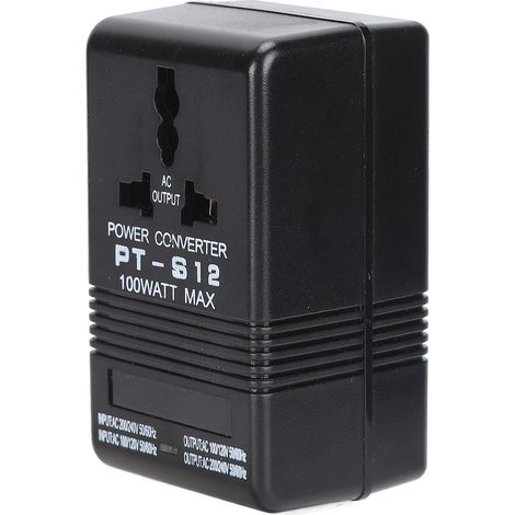 Spannungswandler AC 100–120 V auf 220–240 V, Aufwärts-/Abwärtswandler, Netzteil, Transformator, 100 W (1/5)
