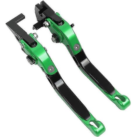 Leviers de frein et d'embrayage CNC réglables et extensibles pour moto Yamaha MT-07 FZ-07 (2014-2022) (vert-2) (1/5)