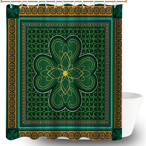 Rideau de douche en polyester 180x180 fluide rideau étanche pour un moment de détente absolue (1/5)