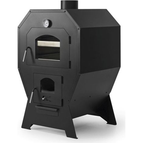 Horno de leña pequeño modelo B  Horno de leña exterior  Horno de leña pizza  Horno de leña prefabricado de hierro (1/5)