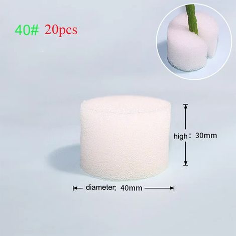 (NO40 20 pièces) Outils de jardinage hydroponique hors-sol, système de culture de légumes en éponge plantée, collier de clonage, culture de plantes E2 (1/4)