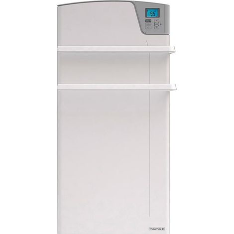 Elektrische Handtuchheizung Majorque mit 600W Gebläse + 800W Heißluft, Weiß
