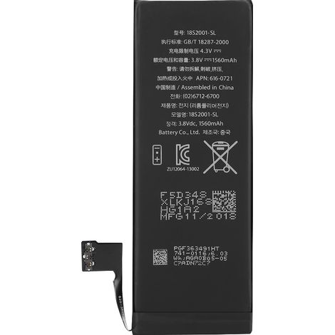 Batterie de rechange 1560mAh pour iPhone 5 et iPhone 5S - Compatible iPhone 5S (1/5)