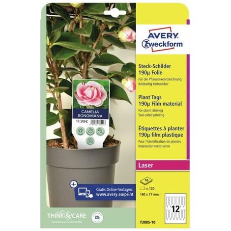 Avery T3005-10 Zubehör für Übertöpfe Pflanzenetikett