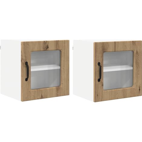Meuble mural de cuisine，Armoire de cuisine 2 pcs Chêne artisanal 40 x 31 x 40 cm CFW90753 (1/5)