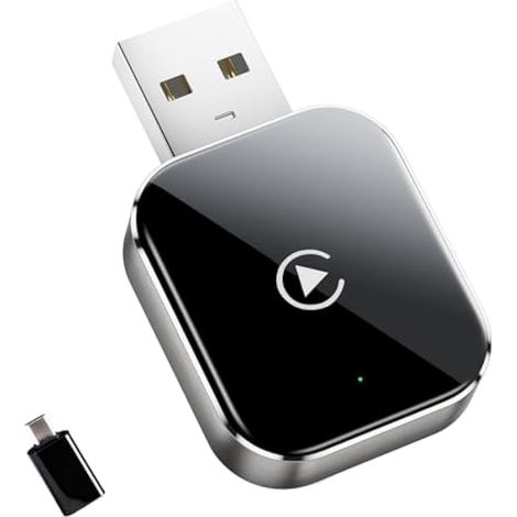 Kabelloser USB-CarPlay-Adapter für Fahrzeuge mit 2-in-1-Funktion: Original kabelgebundenes CarPlay, Android Auto-Konverter, Plug-and-Play-USB-Stick, geringe Latenz, stabile Verbindung, kompatibel mit 