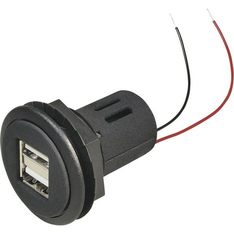 ProCar Presa USB doppia Portata massima corrente=5 A Adatto per (dettagli) USB-A da pannello 12 V a 5 V, 24 V a 5 V