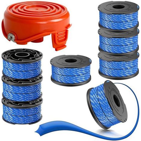 8 Bobines de fil,Compatibilité GL315,Capuchons A6442,Débroussailleuse électrique,Jardinage extérieur (1/5)