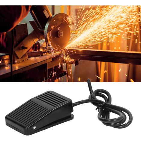 Silver Point FS-01 Fußschalter, 250 V, mit Kabel, geeignet für den Einsatz in medizinischen Geräten, Textilmaschinen, Schweißgeräten, Druckmaschinen usw. (1/5)