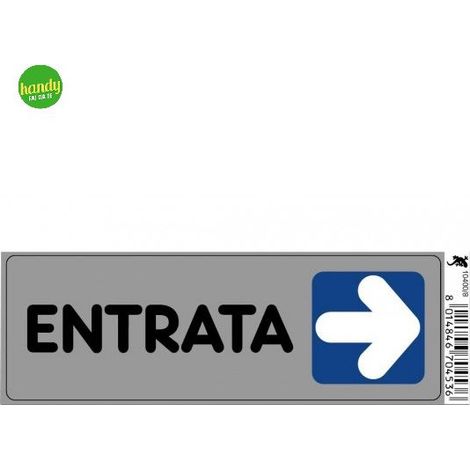Targhetta adesiva 3M entrata 15 x 5 x 0,5 cm