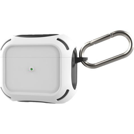 Housse de protection pour écouteurs avec porte-clés, étui de protection robuste et antichoc pour AirPods 3