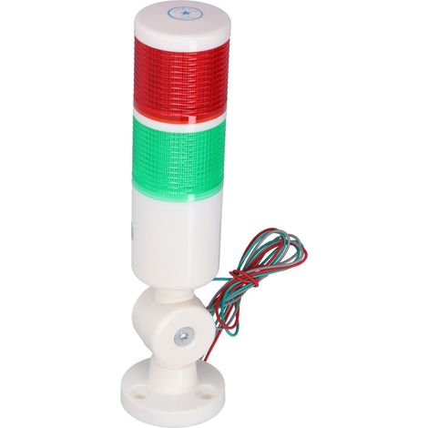 Tour de signalisation BERM, feu d'alarme lumineux LED bicolore toujours allumé, dispositif d'avertissement pliable AC220V (1/5)