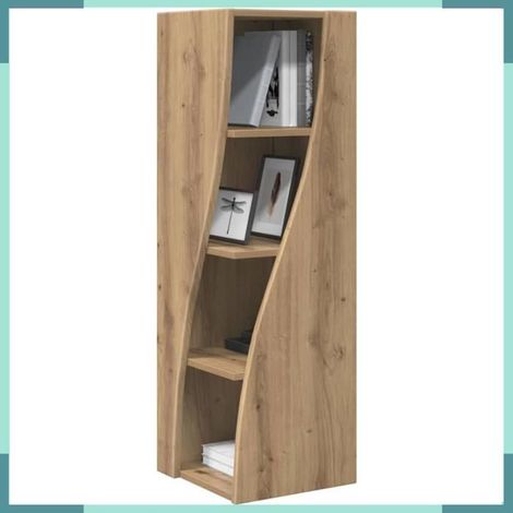 889864 Meuble d'angle Chêne artisanal 32x32x102cm Bois d'ingénierie (1/5)
