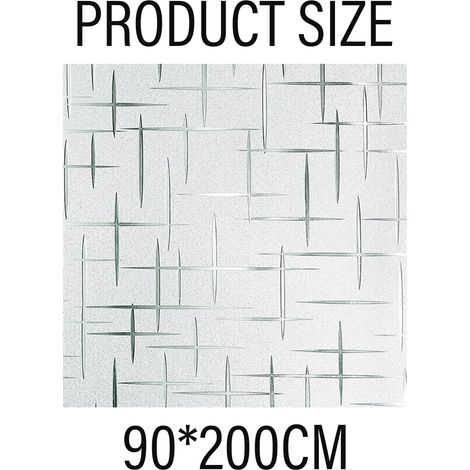 Film de protection solaire pour fenêtres, film dépoli pour portes et portes, adhésif statique, autocollant décoratif dépoli pour la protection UV de la maison (1/5)