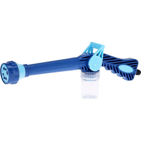 Pistola de agua, 8 funciones con depósito para jabón, 13 x 41 x 5 cm