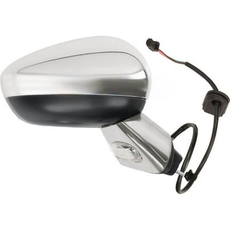 Rétroviseur électrique droit coque et base chromée Citroen C3 2 2009-2016