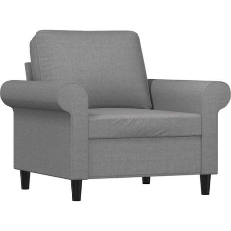 Maison Exclusive - Sessel Hellgrau 60 cm Stoff (1/5)