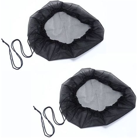 Filet de protection pour récupérateur d'eau de pluie (2 pièces) - Diamètre : 45 cm - Avec cordon de serrage - Empêche les feuilles mortes et les insectes de tomber - Convient aux récupérateurs d'eau d (1/5)