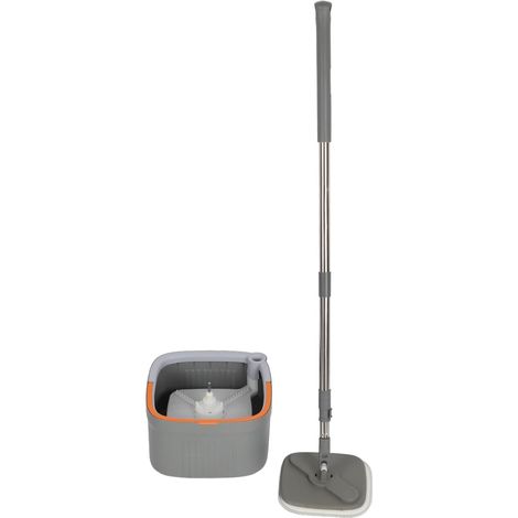 Rotating Mop Cleaning Set with Automatic Wringing Bucket for Floors, 360 Degree Rotating Microfiber Mop and Separation System (1/4)