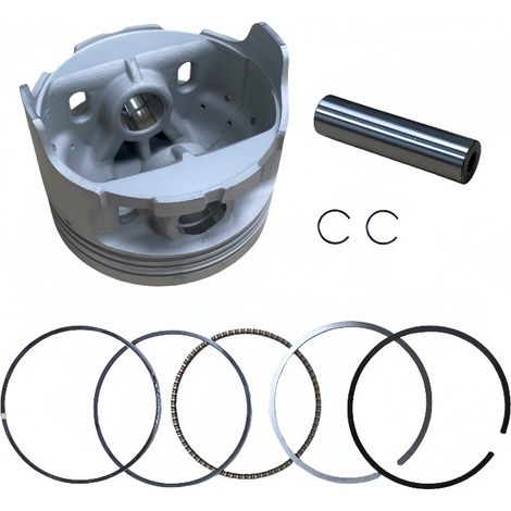 Motorcycle piston, suitable for cylinder liners of types TYAN, TY190, TY200, TY223 and TY250 with a diameter of 65.5 mm. (1/4)