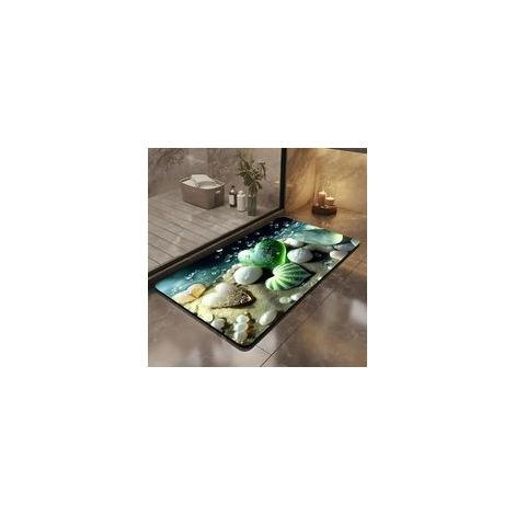 (400×600×30)Tapis De Bain Antidérapant,Tapis de Bain Diatomite&Modèle Rare 3D(Le cœur de l'océan),Tapis de Bain Doux, Absorbant et Séchant Rapidement,Décorer l'ambiance (1/5)