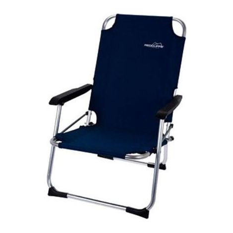 REDCLIFFS sillon fijo plegable bajo aluminio 77x53x61 cm azul (1/2)