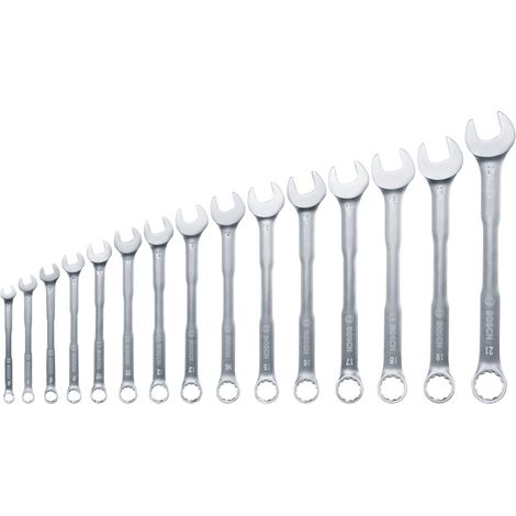Bosch PRO Hand Tool - Wrench Combination Wrench Set, 6-21 mm, 15 pcs 1600A03AH5 (1/5)