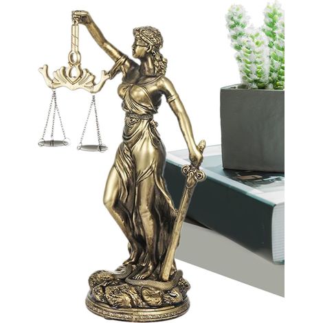 Statuette De La Justice Figurine en Résine de Table Sculpture De Bureau Artisanat Pour Bibliothèque Appui De Fenêtre Étagère Coiffeuse Table De Chevet Chambre Salon Bar Maison (1/5)