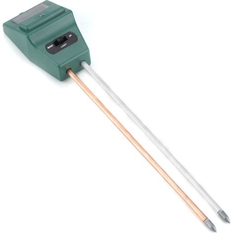 3-in-1-pH-Tester, Bodenfeuchtigkeitsmesser, Lichtmessgerät mit Sonnenlichtsensor für Gartenpflanzen und Blumen (1/5)