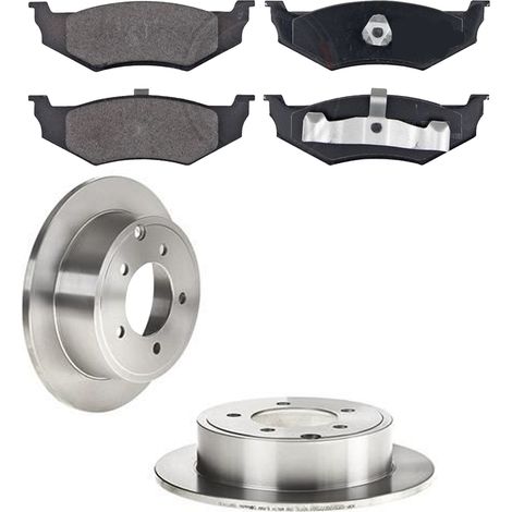 KIT FRENI POSTERIORI compatibile con CHRYSLER SEBRING (JS) - DISCHI + PASTIGLIE OEM: FDB1099, FDB803, FDB1992 / 17882 /SOSTITUZIONE DIRETTA/BASSA POLVERE/SILENZIOSO (1/5)