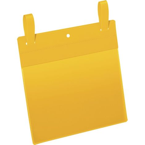 DURABLE Dokumententasche B210xH148 mm A5 quer gelb mit Lasche VE 50 Stück (1/2)