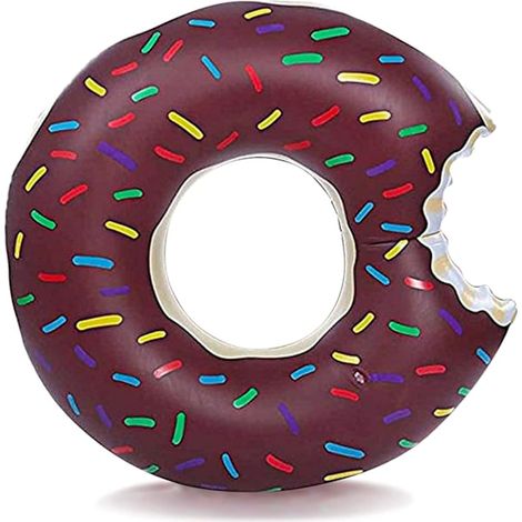 Bouées gonflables en forme de beignet pour adultes et enfants, à utiliser à la piscine et à la plage en été.-AquaForge (1/5)