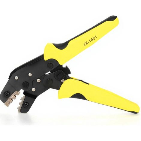 Herramienta de crimpado de trinquete profesional para terminales de cable JX-1601-10 AWG28-18 0,1-1,0 mm² herramienta de crimpado para terminales de cable Dupont. (1/5)