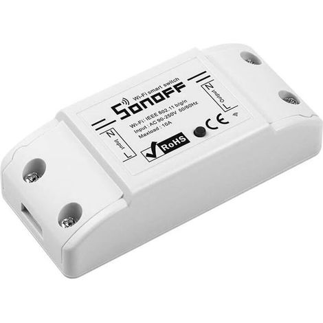 Interrupteur WiFi Connecté Basic R2, Compatible Alexa/Google Home, Commande à Distance et Automatisation des Appareils (1/5)