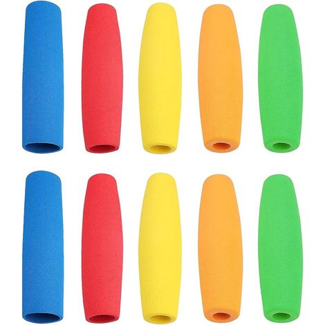 Lot de 10 poignées en mousse EVA - Cinq tailles différentes - Antidérapants et soulagent la pression - Pour brosses à dents/couverts/outils - Outil pour personnes âgées (1/5)